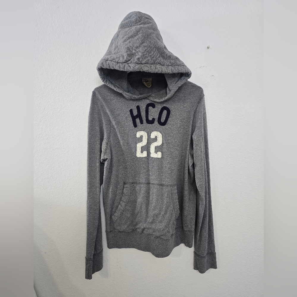 HOLLISTER Women's Long Sleeve Gray Hoodie Size Medium